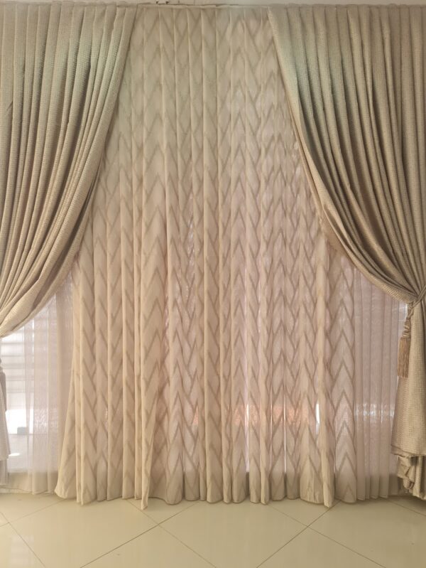 Voile toile chevron